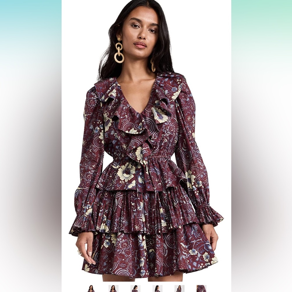 Ulla Johnson Purple Floral Dress